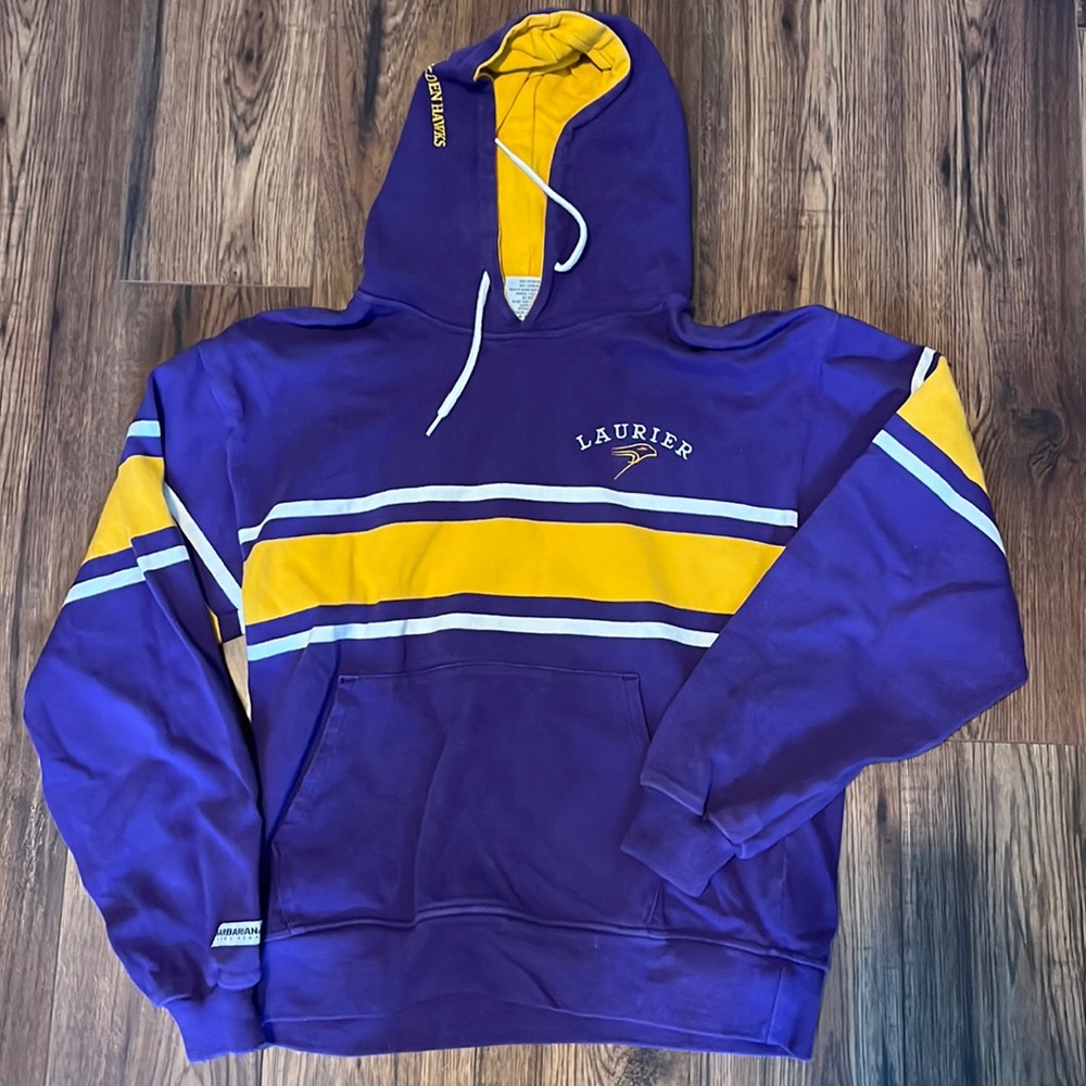 Wilfrid Laurier rugby style sweater